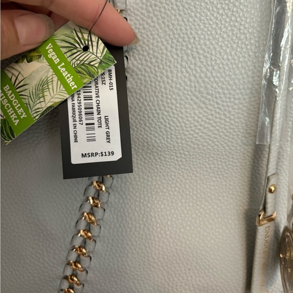 Badgley Mischka bag new with tags grey color - Picture 3 of 4